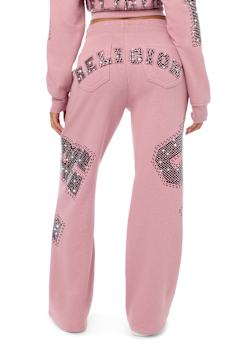 CRYSTAL MID RISE STRAIGHT LEG SWEATPANT