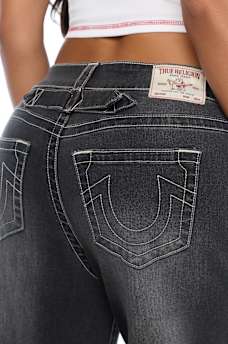  JESSIE MID RISE CINCHED SUPER BAGGY JEAN