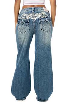 BOBBI WING BAGGY FLAP JEAN