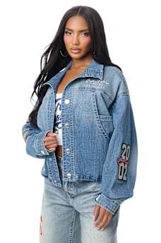 HEAVY EMBROIDERY DENIM JACKET