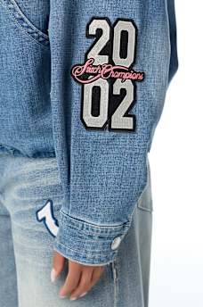 HEAVY EMBROIDERY DENIM JACKET