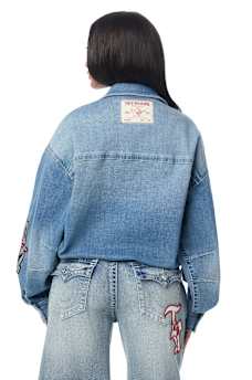 HEAVY EMBROIDERY DENIM JACKET