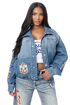 HEAVY EMBROIDERY DENIM JACKET