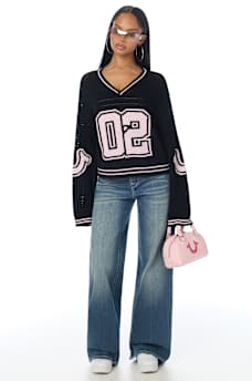 SPORTY SWEATER JERSEY TOP