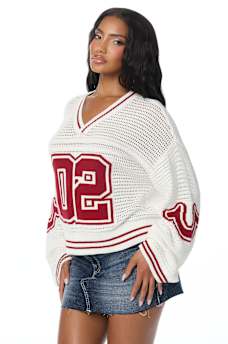 SPORTY SWEATER JERSEY TOP