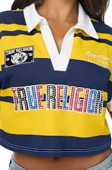 EMBROIDERD STRIPED POLO SHIRT