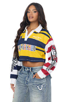 EMBROIDERD STRIPED POLO SHIRT