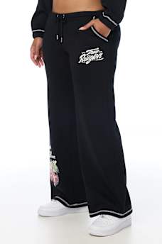 CRYSTAL CHERRY WIDE LEG SWEATPANT