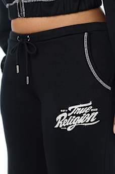 CRYSTAL CHERRY WIDE LEG SWEATPANT