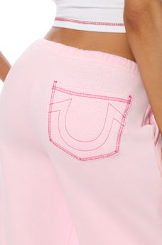 CRYSTAL CHERRY WIDE LEG SWEATPANT