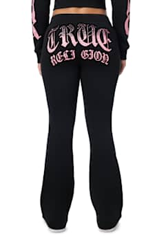 CRYSTAL FLAME BOOTCUT SWEATPANT