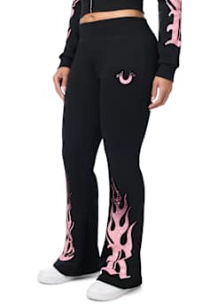 CRYSTAL FLAME BOOTCUT SWEATPANT
