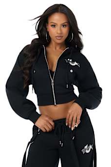 EMBRODERED ZIP-UP HOODIE
