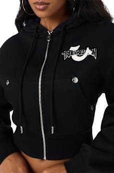 EMBRODERED ZIP-UP HOODIE