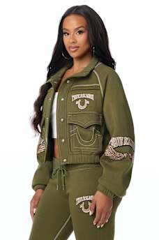 CRYSTAL GIRLFRIEND RAGLAN SWEATER JACKET