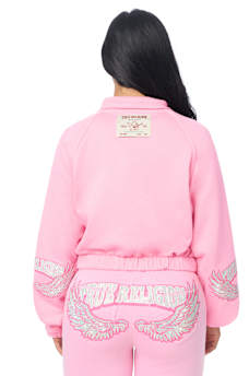 CRYSTAL GIRLFRIEND RAGLAN SWEATER JACKET