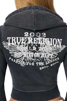 WASHED BIG T PIERCING HOODIE