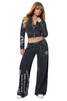 WASHED BIG T PIERCING SWEATPANT