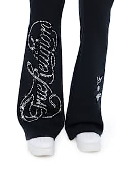 EYELET FOLDOVER BOOTCUT SWEATPANT
