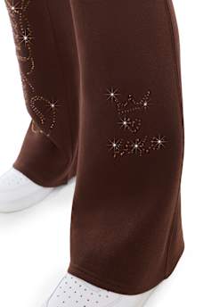 EYELET FOLDOVER BOOTCUT SWEATPANT