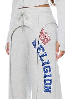 SPORTY GARTER WIDE LEG PANT