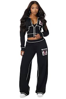 CHROME SHRUNKEN ZIP-UP HOODIE