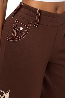 ALLOVER PRINT CRYSTAL BIG T BAGGY SWEATPANT