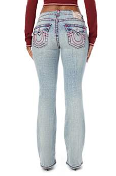 BECCA MID RISE SUPER T FLAP BOOTCUT JEAN