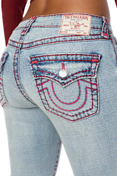 BECCA MID RISE SUPER T FLAP BOOTCUT JEAN