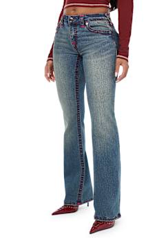  BECCA MID RISE SUPER T FLAP BOOTCUT JEAN