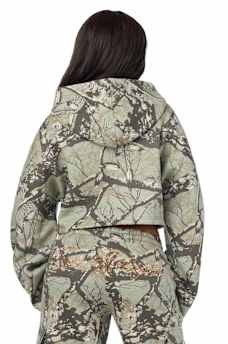 BEDAZZLED CAMO RELAXED HOODIE