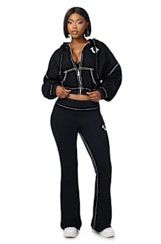 BIG T CRYSTAL BOOTCUT SWEATPANT