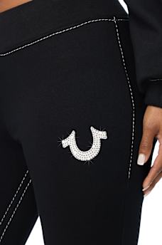 BIG T CRYSTAL BOOTCUT SWEATPANT