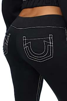 BIG T CRYSTAL BOOTCUT SWEATPANT