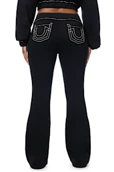 BIG T CRYSTAL BOOTCUT SWEATPANT