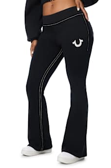 BIG T CRYSTAL BOOTCUT SWEATPANT