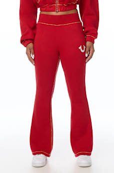 BIG T CRYSTAL BOOTCUT SWEATPANT