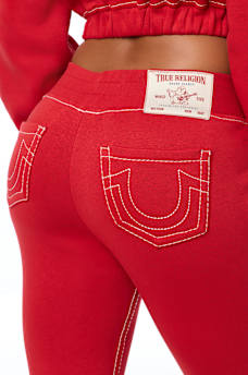 BIG T CRYSTAL BOOTCUT SWEATPANT