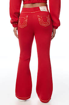 BIG T CRYSTAL BOOTCUT SWEATPANT