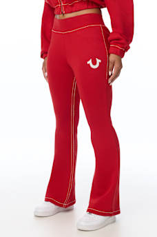 BIG T CRYSTAL BOOTCUT SWEATPANT