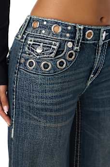 MADDIE GROMMET SUPER T FLAP SUPER BAGGY JEAN