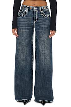 MADDIE GROMMET SUPER T FLAP SUPER BAGGY JEAN
