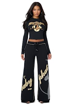 TRUE RELIGION X BABY PHAT CRYSTAL LONG SLEEVE BABY TEE