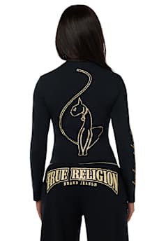 TRUE RELIGION X BABY PHAT CRYSTAL LONG SLEEVE BABY TEE