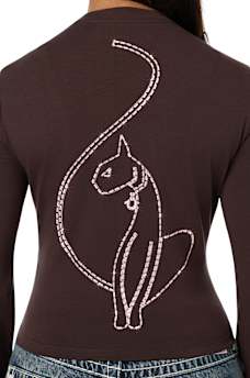TRUE RELIGION X BABY PHAT CRYSTAL LONG SLEEVE BABY TEE