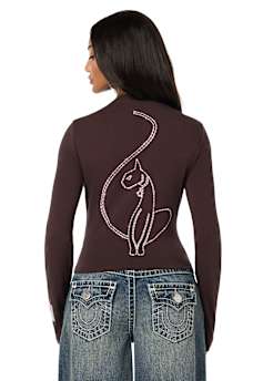 TRUE RELIGION X BABY PHAT CRYSTAL LONG SLEEVE BABY TEE