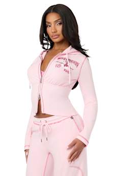 TRUE RELIGION X BABY PHAT CRYSTAL ZIP HOODIE
