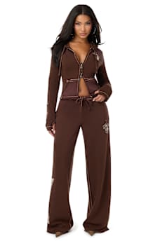 TRUE RELIGION X BABY PHAT WASHED BIG T ZIP HOODIE