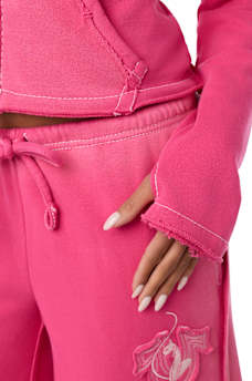 TRUE RELIGION X BABY PHAT WASHED BIG T ZIP HOODIE