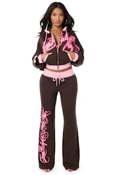 TRUE RELIGION X BABY PHAT CRYSTAL GIRLFRIEND ZIP HOODIE